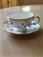 Royal Crown Derby, Royal Antoinette Pattern Teacup and Saucer 1979 [second].