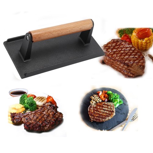Cast iron bbq cooking steak - cast,