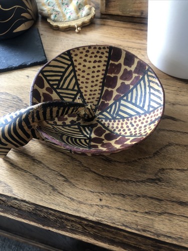 African wooden bowl giraffe - african,