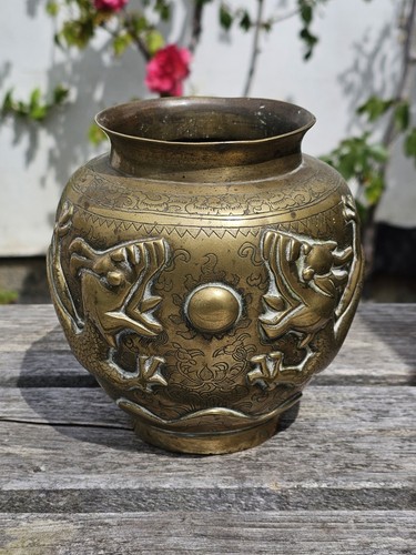 Antique chinese bronze brass - chinese,