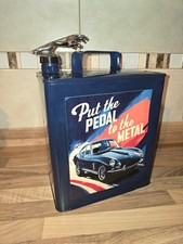 Vintage Valor 2 gallon petrol can inc genuine Jaguar bonnet ornament cap & decal