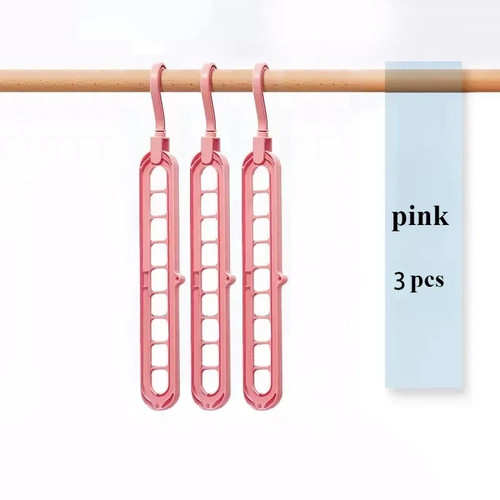 Clothes hanger holes multi - hanger, 9