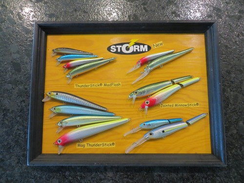 Rare storm wood framed dealer - wood,