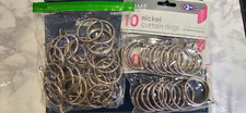 Swish Curtain Rings, Nickel rings 25/28mm over 40 rings