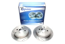 TA Technix Sport Brake Disc Set Rear Fits Toyota Corolla