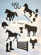 Die Cut cuts Horse riding pack