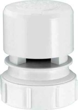 McAlpine VP2W White Ventapipe 25 Air Admittance Valve with 1.5" Universal Outlet
