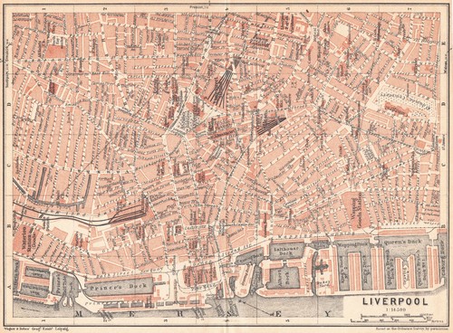 Liverpool city map mersey - city,