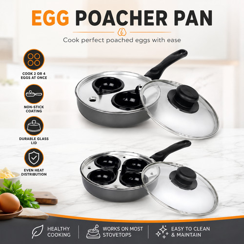 Egg poacher pan - cup, non