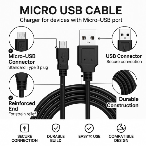 Micro usb cord charger cable - micro,