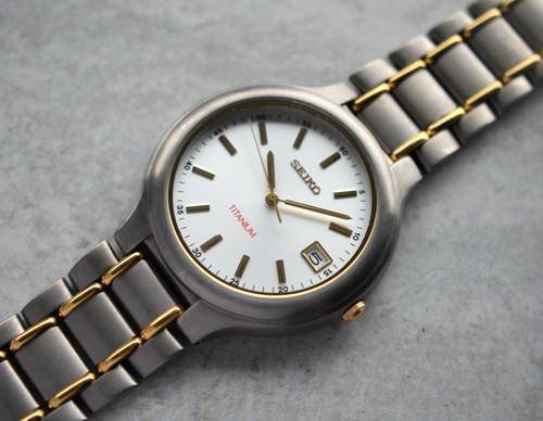 Seiko titanium men watch - seiko,