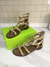 NWT- Sam Edelman Estella Gold Studded Gladiator Sandals - Size 7.5