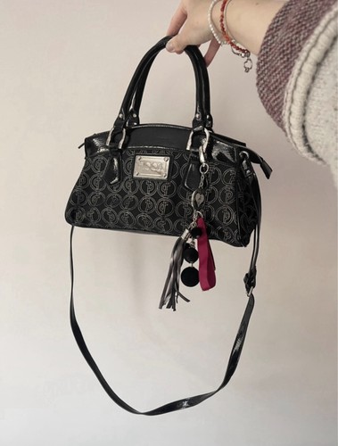Black y2k monogram chunky - black,