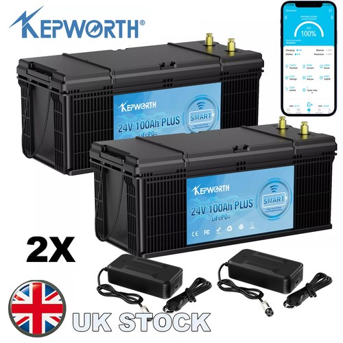 24v 100ah lifepo4 lithium - 2x,