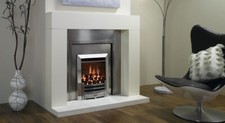 Gazco Logic Gas Fire Replacement Arts Frame Brushed Silver 8284 Brand New in Box
