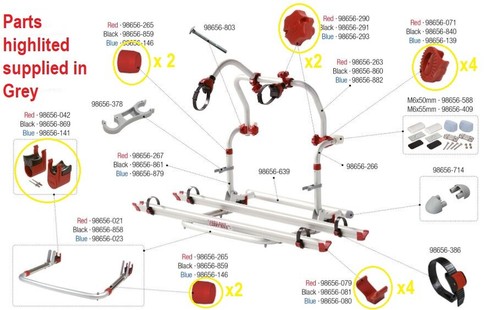 Fiamma bike rack pro - cb,