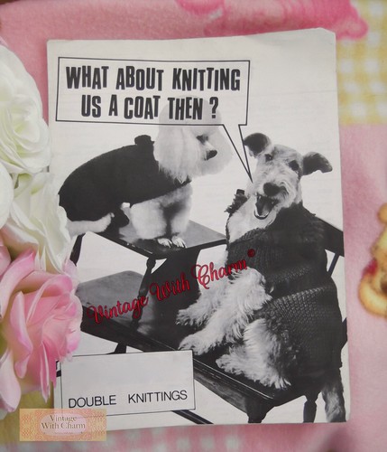 Vintage dog coat - dog, knitting