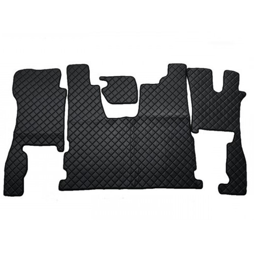 Set black eco leather - set, floor
