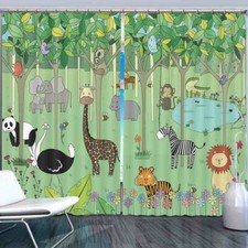 Essence Brown Lion 3D Curtain