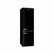Amica FKR29653B 181L Retro Style Fridge Freezer- Black-Free Local Delivery