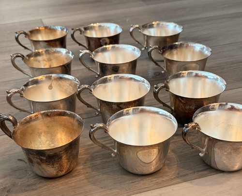 Lot vintage silver plate - 12,