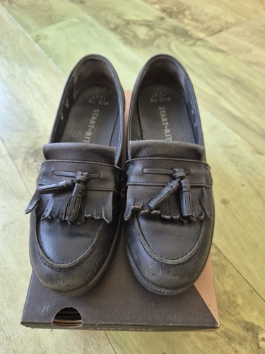 Girls startrite black leather - girls,