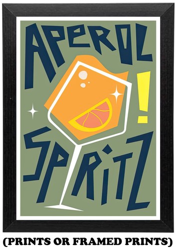 Aperol spritz retro cocktail - spritz,