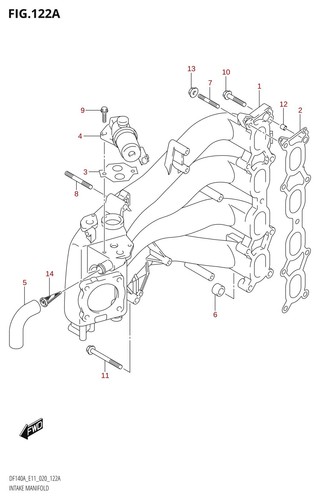 Suzuki genuine nut - nut, dt55