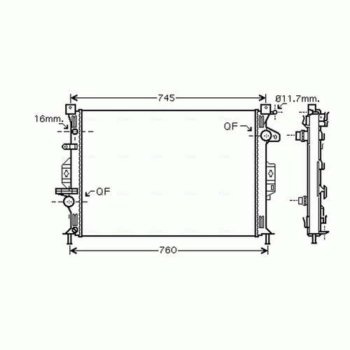 Radiator for land rover - land,