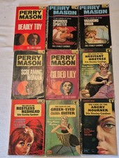 Vintage PERRY MASON 9 Book Lot
