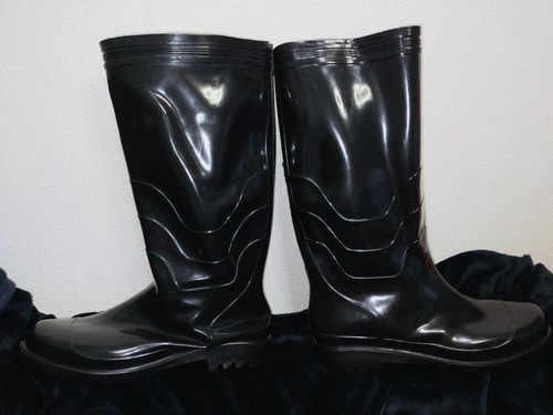 Gloss black soft unlined - , pvc