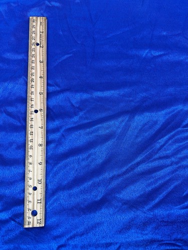 Royal blue shiny polyester - blue,