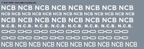 Railtec waterslide decals - , ncb