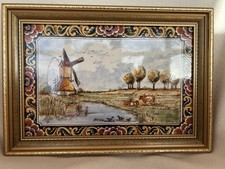 Delft Framed Tile Showing A