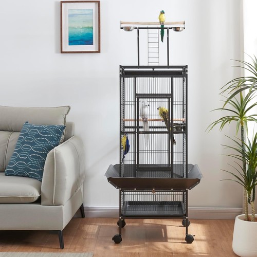 African grey bird cage playtop - african,