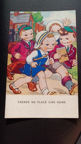 Ww2 comic postcard - postcard, evacuees