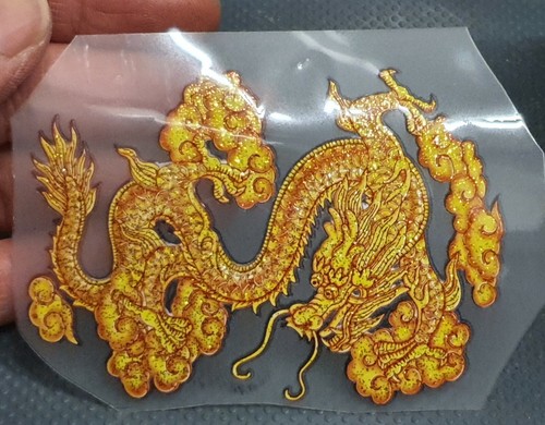 Golden chinese dragon - golden, smooth