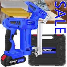 CORDLESS STAPLE NAIL GUN 2in1 ELECTRIC BATTERY RECHARGABLE TRACK PINS STAPLER