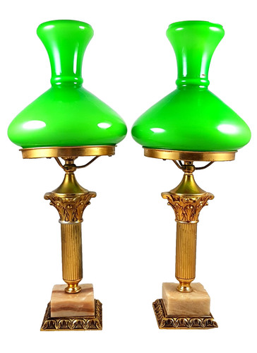 Antique lamps bronze and - antique, lamps,