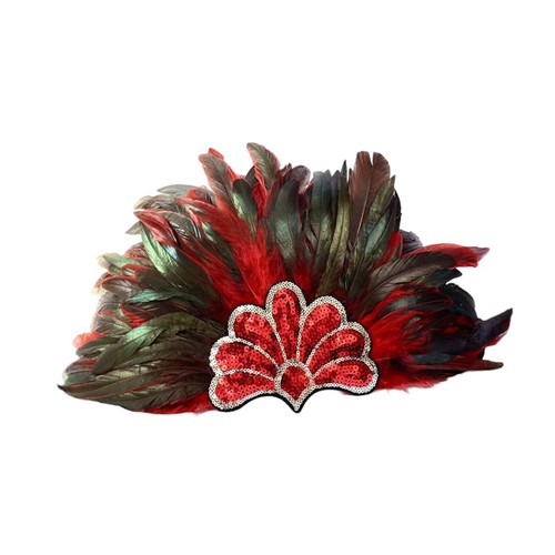 Artificial feather headdress - artificial,