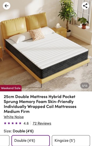 Double mattress pocket springs - pocket,