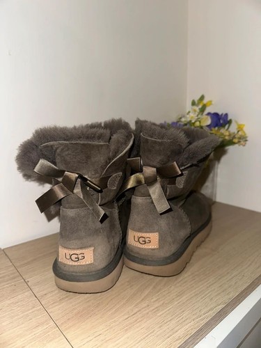 Uggs mini bailey bow - bailey, grey