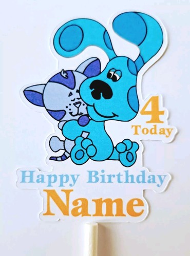 Blue clues cake topper x1 - cake,