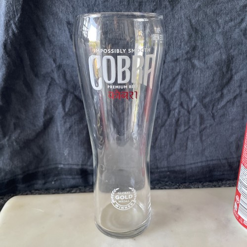 Cobra beer pint glass - glass,