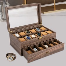 24 Bit Watch Box, 2-Tier Retro