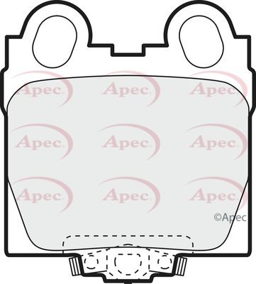 Apec rear brake pad - apec, for