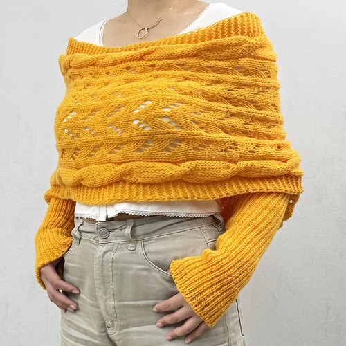 Women scarf knitted warm - scarf,