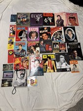 Bundle of Elvis Presley inc 13 Books, 7 Magazines, Book & Mug, Bag, Graceland