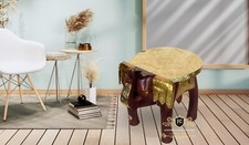 Handmade Wooden Elephant Stool