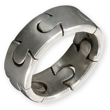 925 Silver Puzzle Band Ring